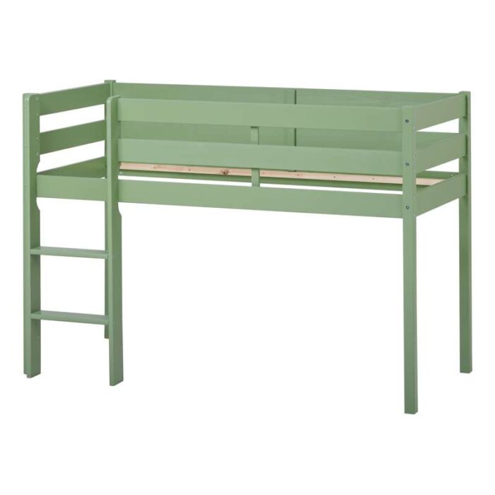 Hoppekids ECO Comfort halvhøj seng (flere størrelser) - Pale Green