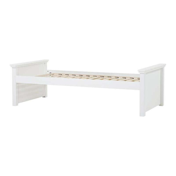 Hoppekids MAJA DELUXE - Juniorseng - 2 Mellem Gavle - 90x200cm - Fleksibel Indlægsbund - Hvid