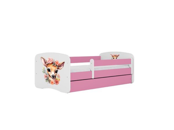 KOCOT KIDS Seng babydreams pink bambi uden skuffe med latexmadras 180/80